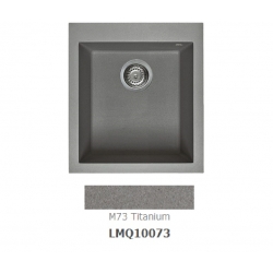 Zlewozmywak Elleci QUADRA 100 Metaltek M73 titanium LMQ10073